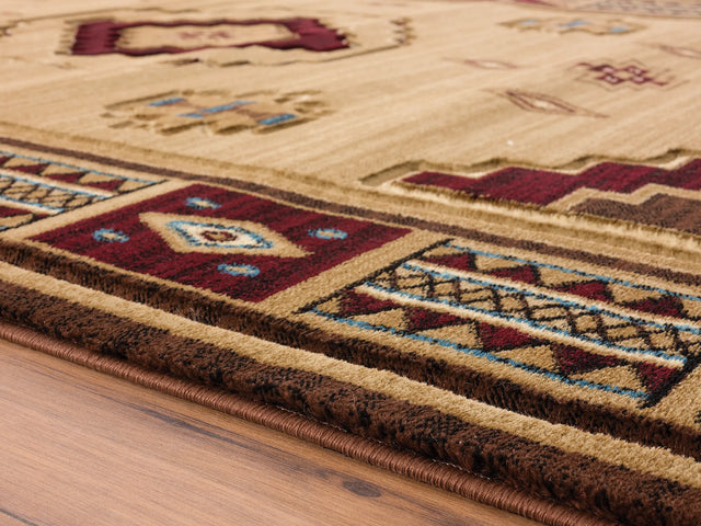 United Weavers Cottage Pelican Park Beige Rug - pile height detail