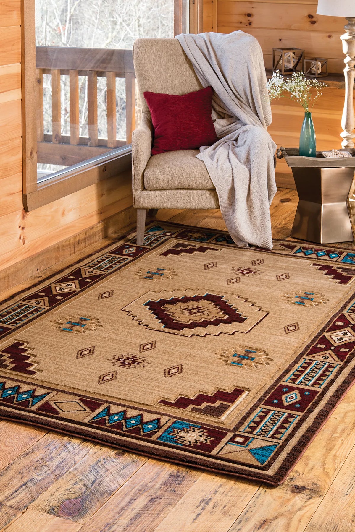 United Weavers Cottage Pelican Park Beige Rug - room scene