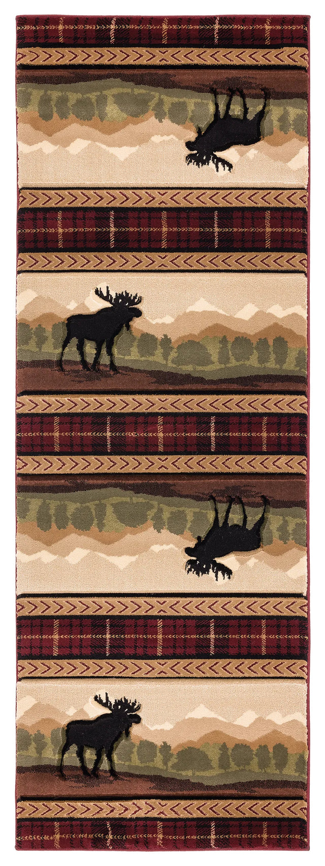 United Weavers Cottage Rose Hill Beige Rug - runner front view