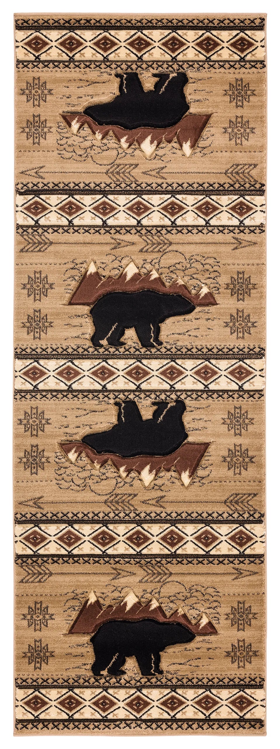 United Weavers Cottage Timberland Beige Rug - runner front view