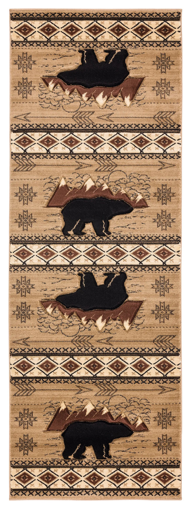 United Weavers Cottage Timberland Beige Rug - runner front view