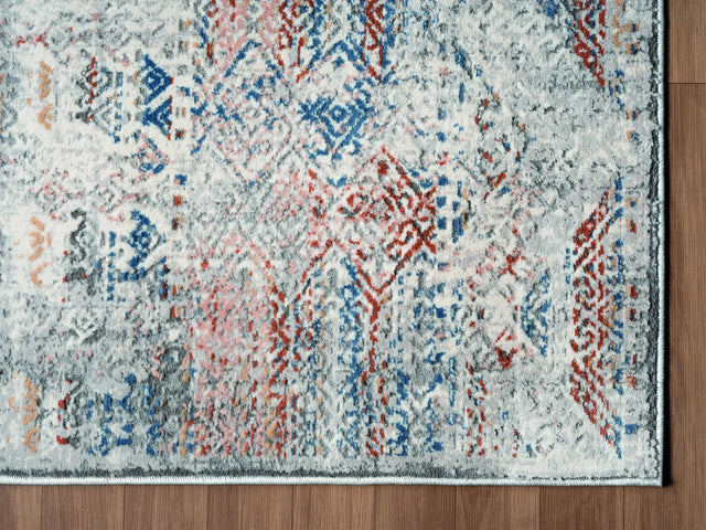 United Weavers Crockett Mosaic Multi Rug - angle view