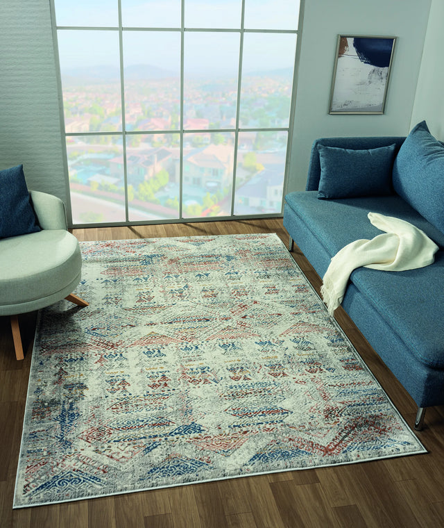United Weavers Crockett Mosaic Multi Rug - room scene