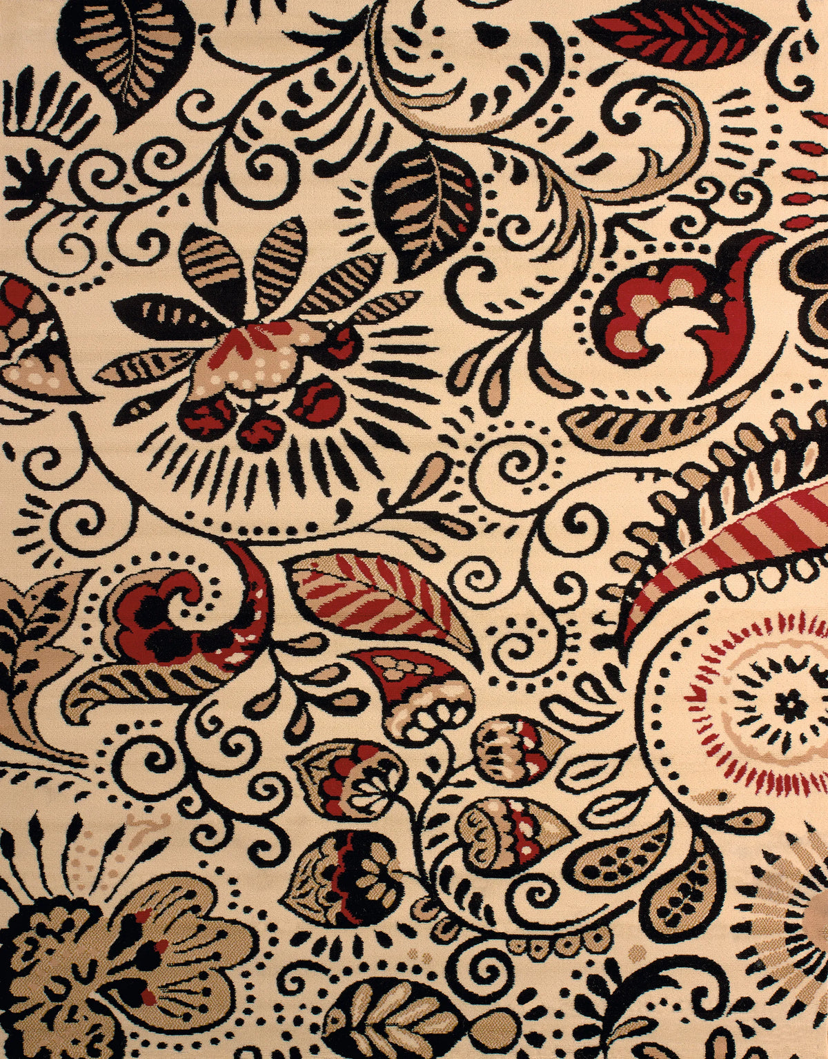 United Weavers Dallas Bandanna Ivory Rug - front view