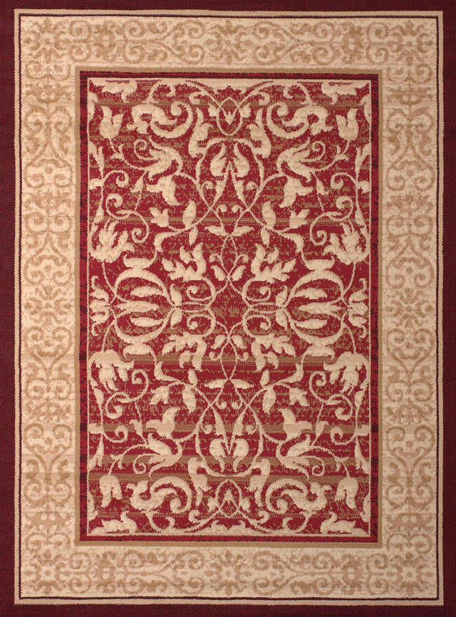 United Weavers Dallas Baroness Red Rug - front view