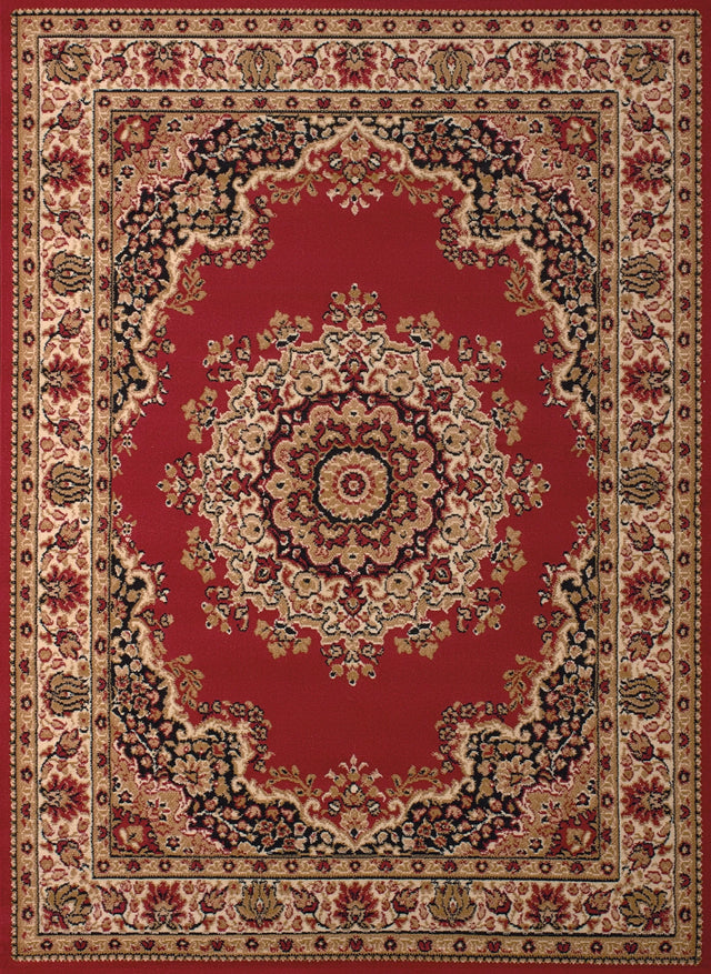 United Weavers Dallas Floral Kirman Red Rug - front view