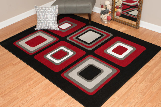 United Weavers Dallas Spaces Red Rug - room scene