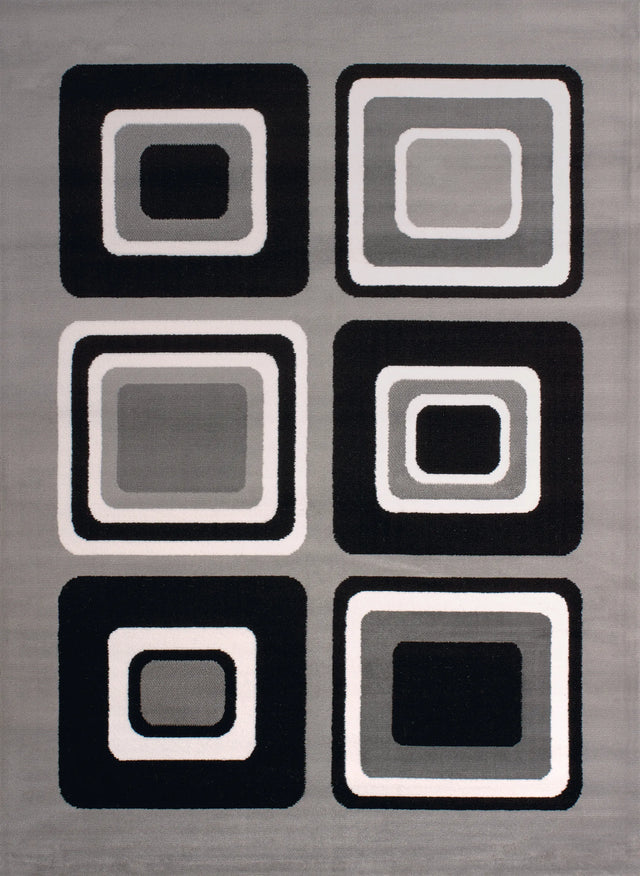 United Weavers Dallas Spaces Silver Rug - front view
