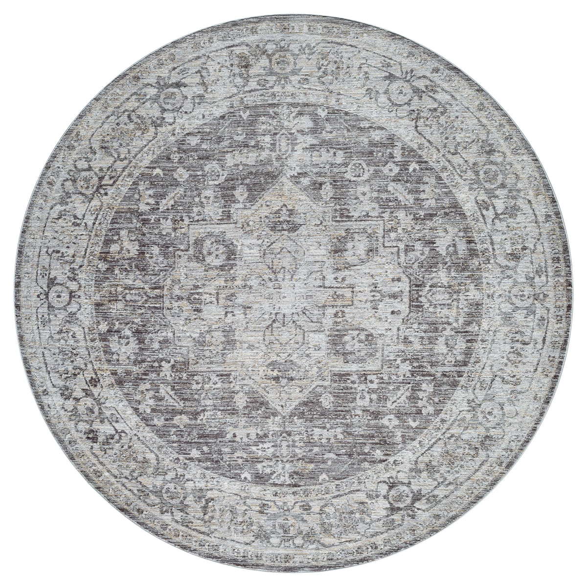 United Weavers Durango Nighthorse Brown Rug - round front view