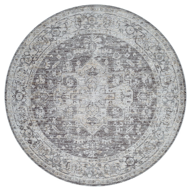 United Weavers Durango Nighthorse Brown Rug - round front view