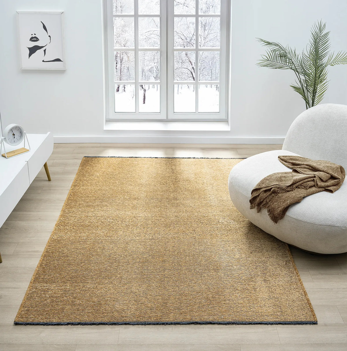 United Weavers Emerson Glory Gold Rug - room scene