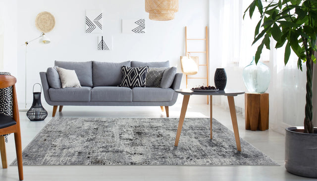 United Weavers Eternity Elixir Charcoal Rug - second room scene