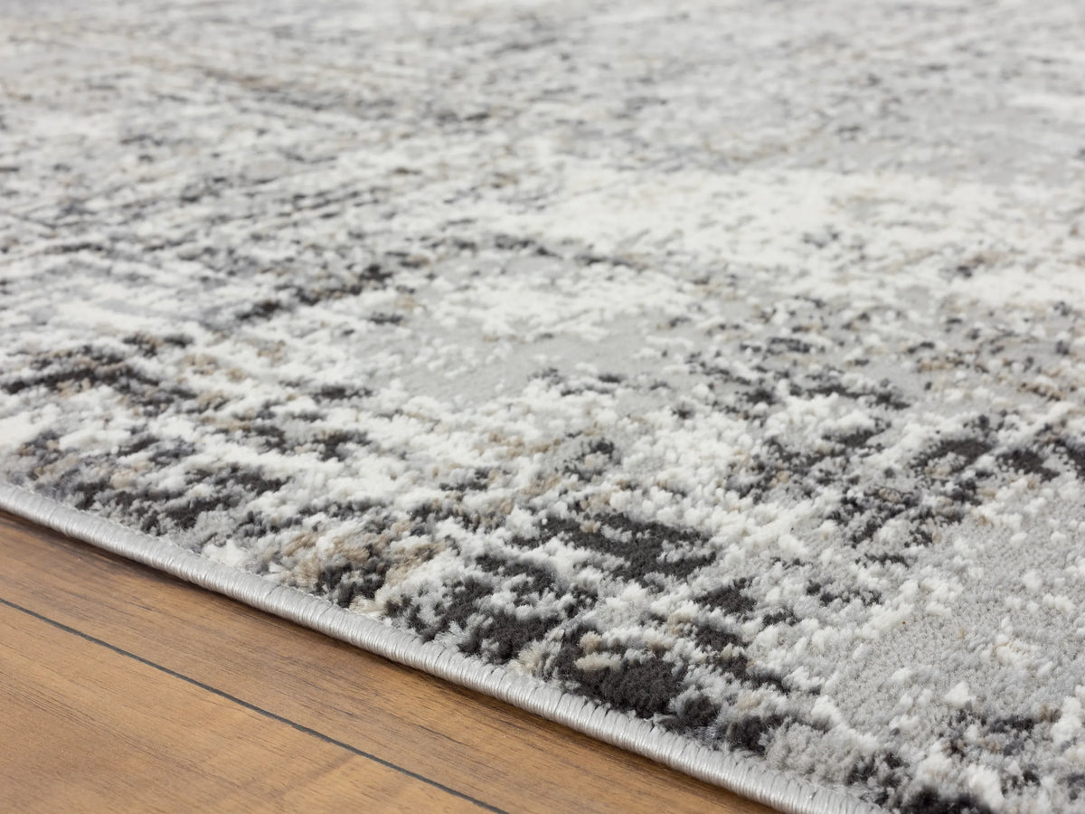 United Weavers Eternity Mizar Charcoal Rug - pile height detail