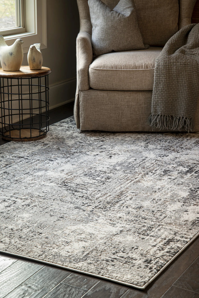 United Weavers Eternity Mizar Charcoal Rug - room scene