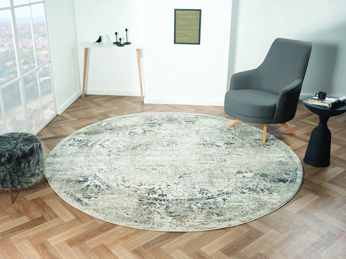 United Weavers Everlasting Alexander Beige Rug - round room scene
