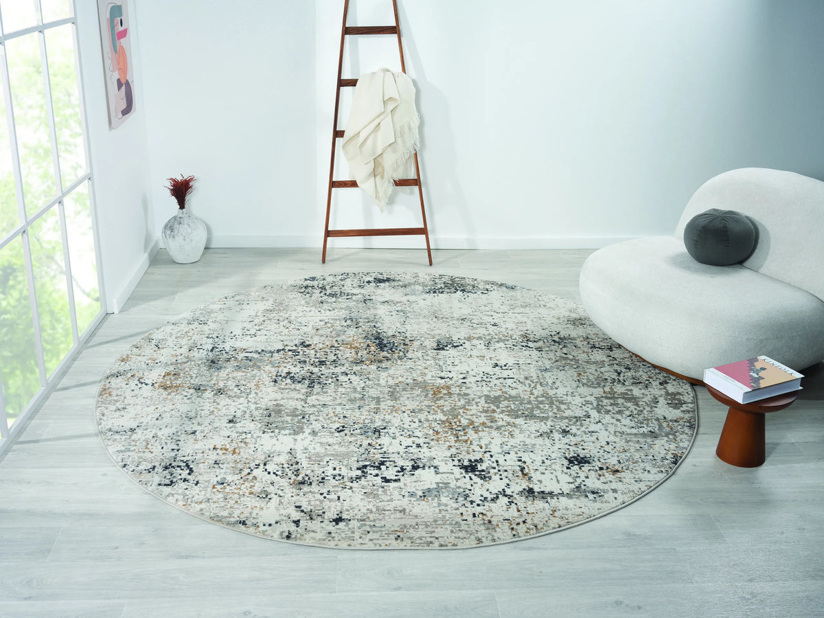 United Weavers Everlasting Monaco Beige Rug - round room scene
