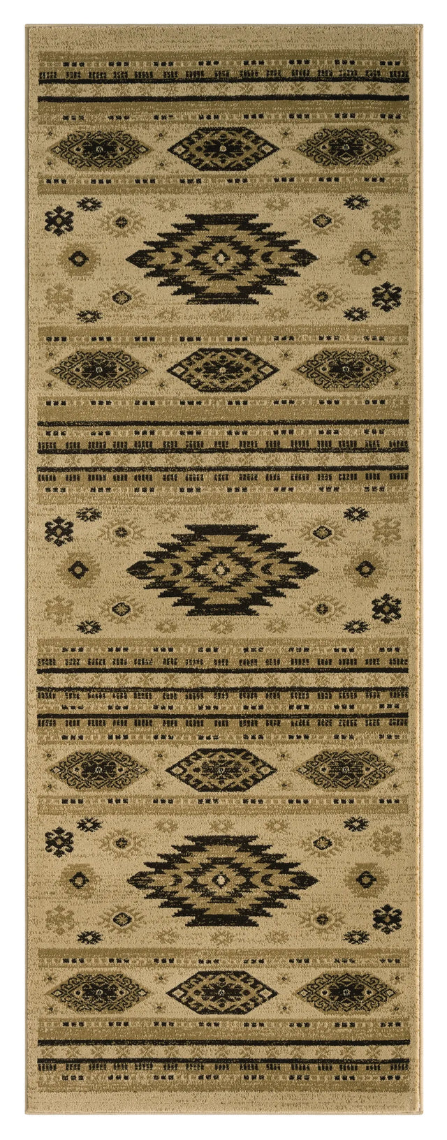 United Weavers Highlands Eagle Eye Cream Rug - runner front view