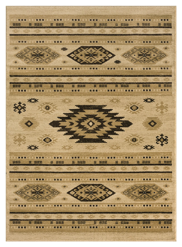 United Weavers Highlands Eagle Eye Cream Rug - front view