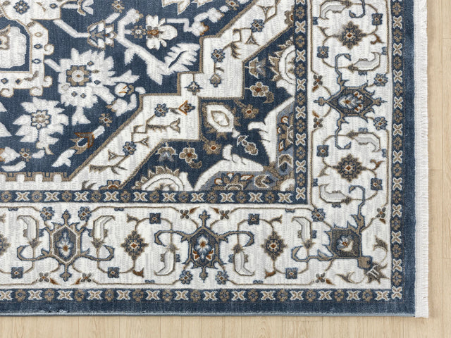 United Weavers Hudson Alex Blue Rug - angle view