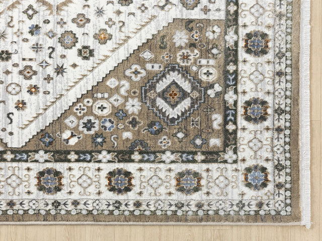 United Weavers Hudson Joy Cream Rug - angle view