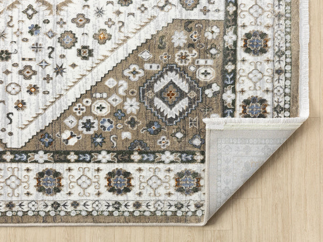 United Weavers Hudson Joy Cream Rug - backing detail