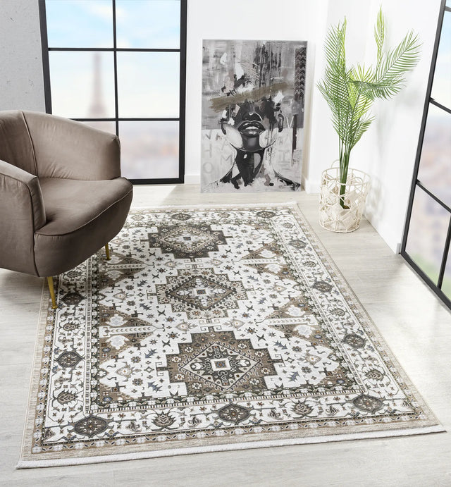 United Weavers Hudson Magi Cream Rug - room scene