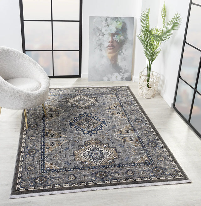 United Weavers Hudson Magi Grey Rug - room scene