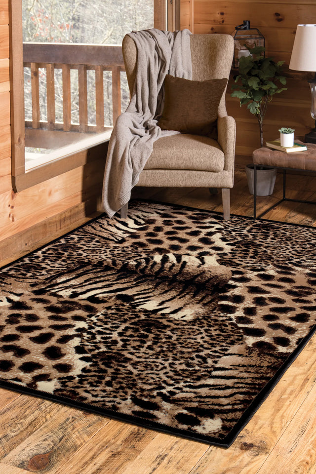 United Weavers Legends Painted Skins Multi Rug - room scene