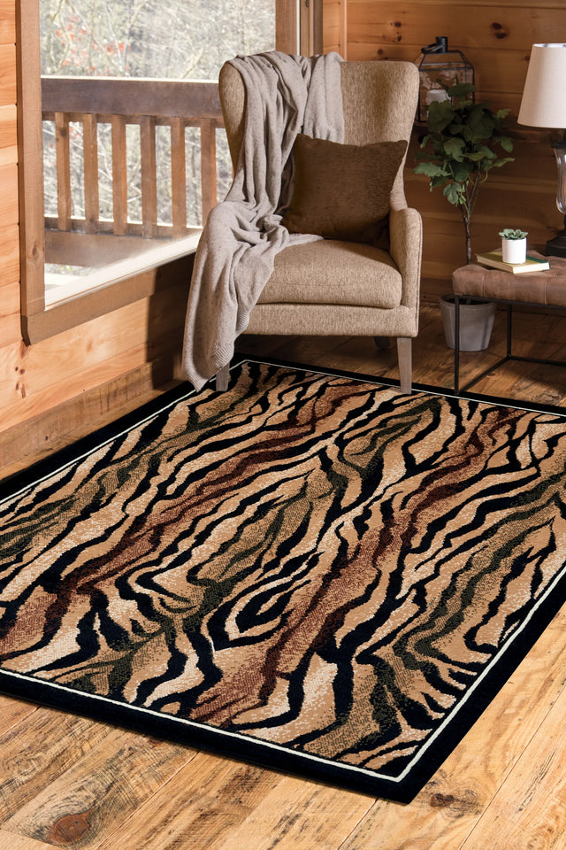 United Weavers Legends Safari Skin Multi Rug - room scene