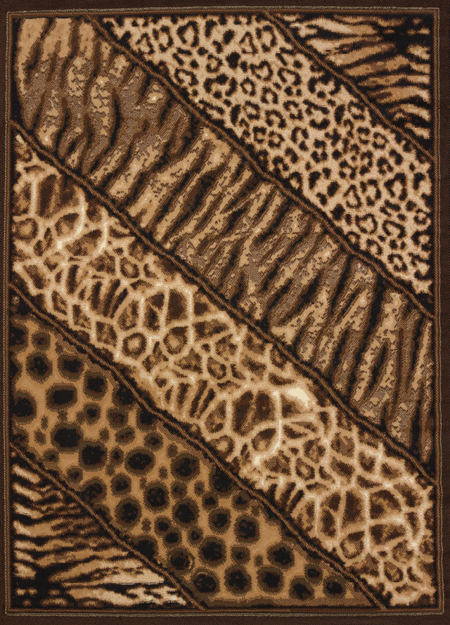 United Weavers Legends Slanted Safari Multi Rug - front view