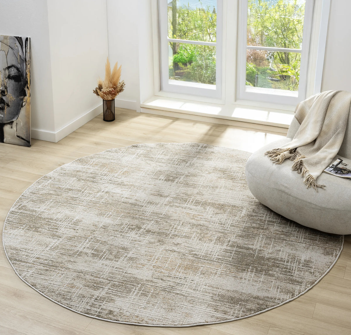 United Weavers Lexington Lady Brown Rug - round room scene