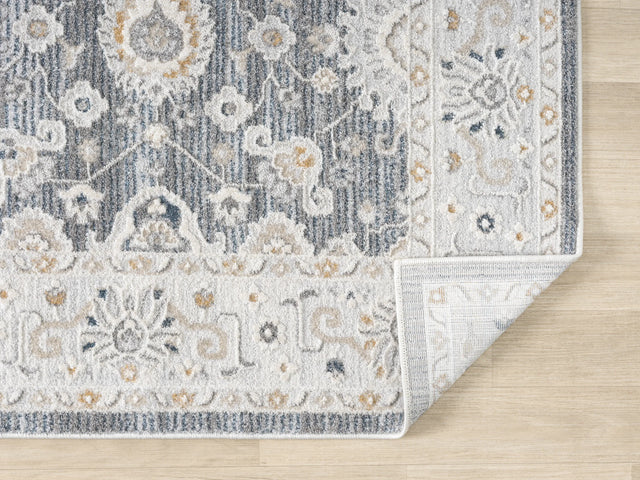 United Weavers Lexington Rosebud Grey Rug - backing detail
