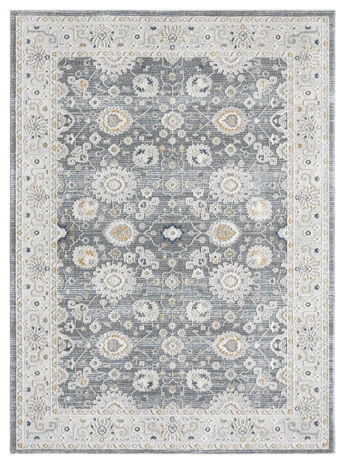 United Weavers Lexington Rosebud Grey Rug - front view
