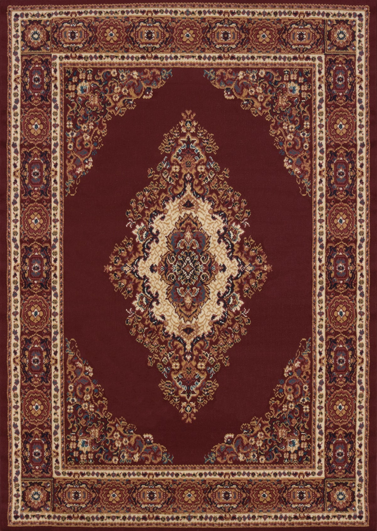 United Weavers Manhattan Cathedral Burgundy Rug - front view