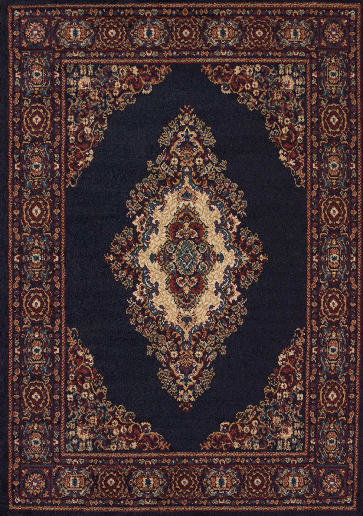 United Weavers Manhattan Cathedral Navy Rug - front view