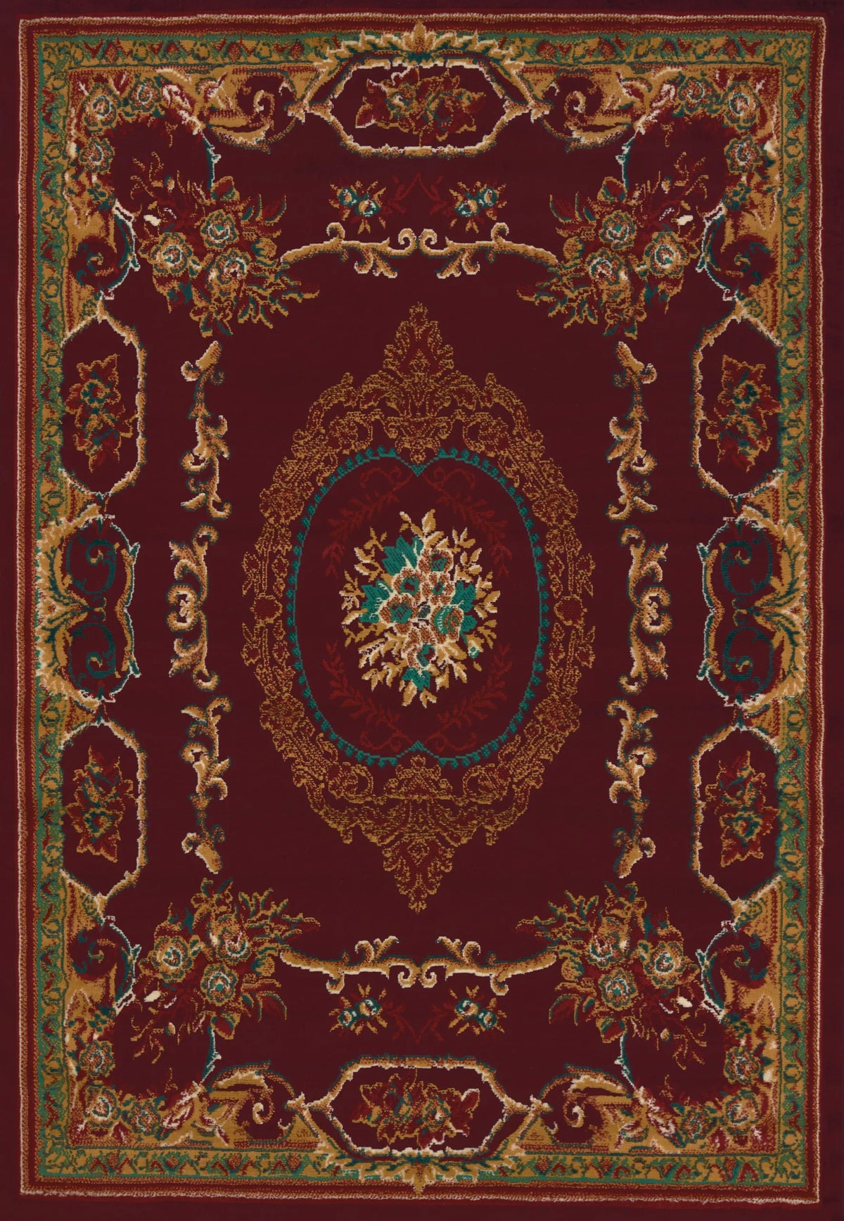United Weavers Manhattan Lexington Burgundy Rug - front view