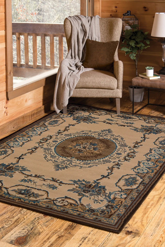 United Weavers Manhattan Lexington Light Blue Rug - room scene