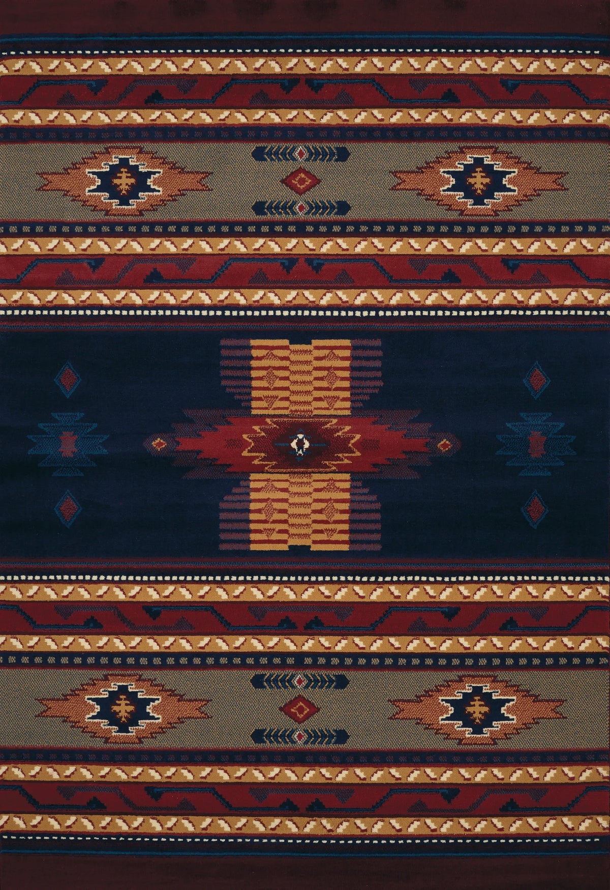 United Weavers Manhattan Phoenix Navy Rug - front view