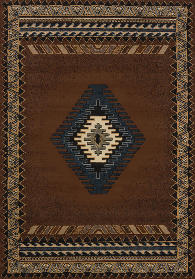 United Weavers Manhattan Tucson Brown Rug - front view