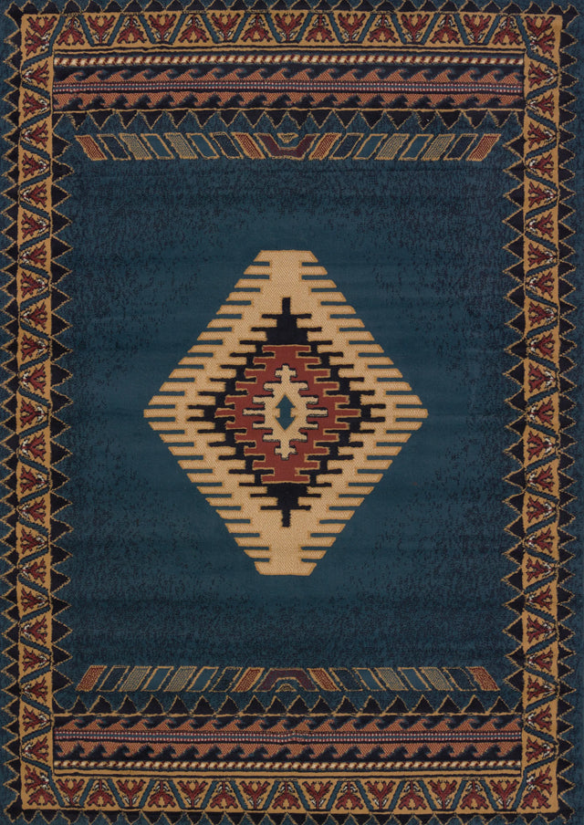 United Weavers Manhattan Tucson LT Blue Rug - front view