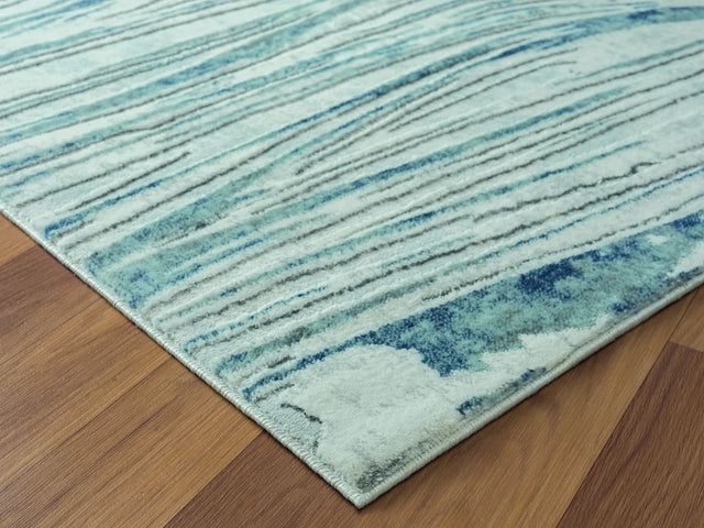 United Weavers Orion Evangeline Blue Rug - angle view
