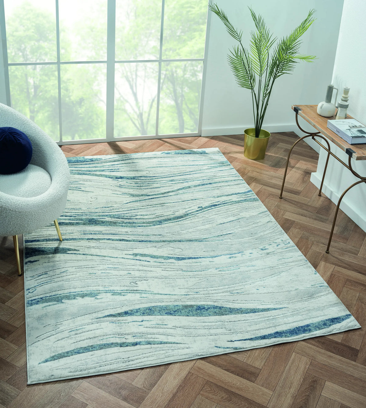 United Weavers Orion Evangeline Blue Rug - room scene
