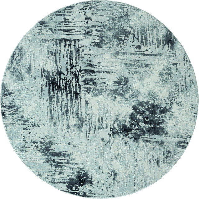 United Weavers Orion Iris Grey Rug - round front view