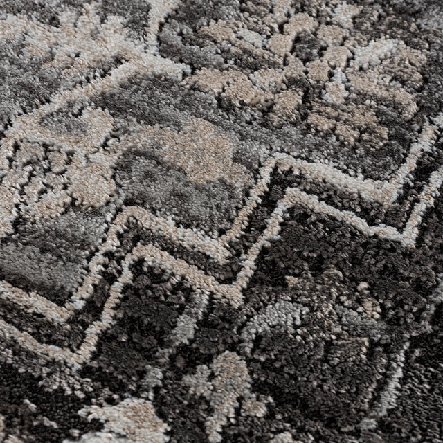 United Weavers Portsmouth Ancient Land Grey Rug - close-up detail