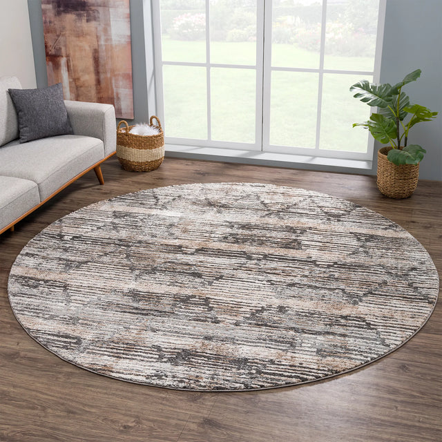 United Weavers Portsmouth Marine Fish Multi Rug - round room scene