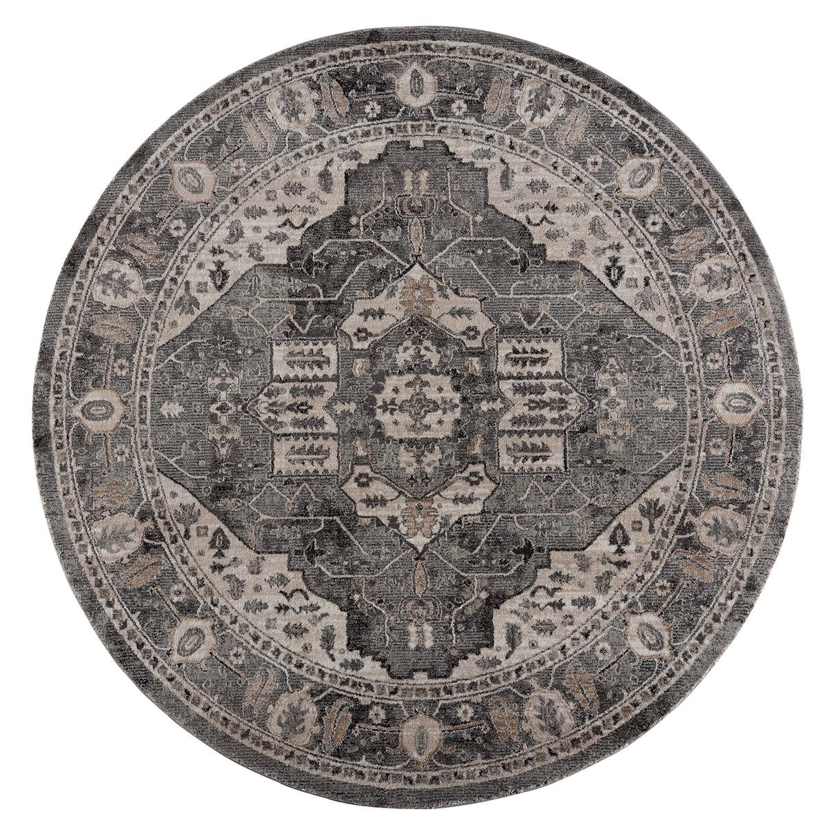 United Weavers Portsmouth Originality Grey Rug - round front view