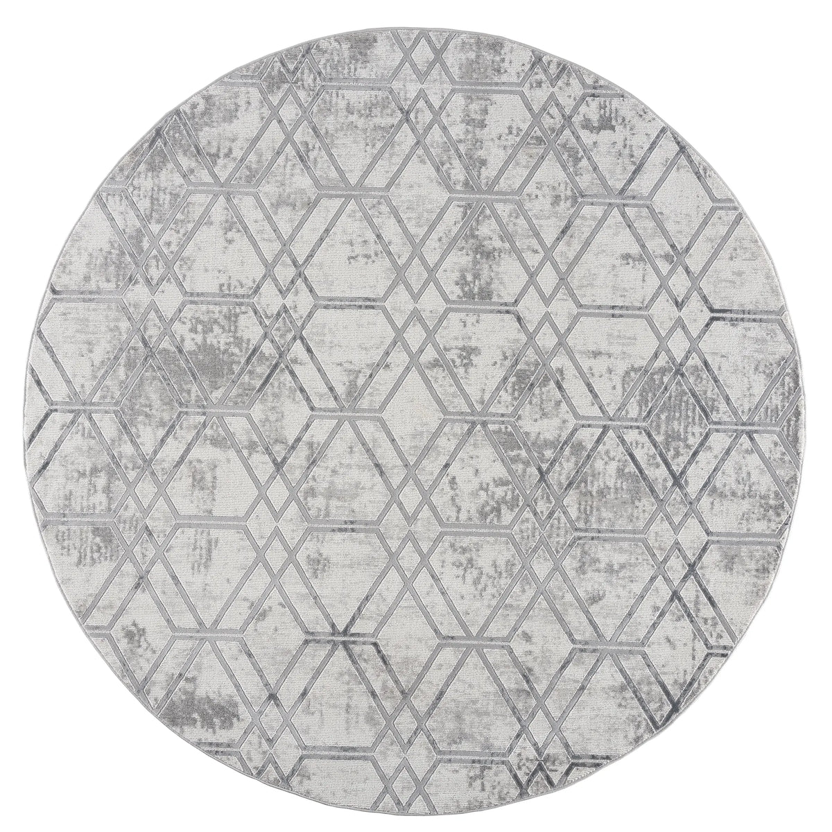 United Weavers Reserve Broadway Grey Rug - round front view