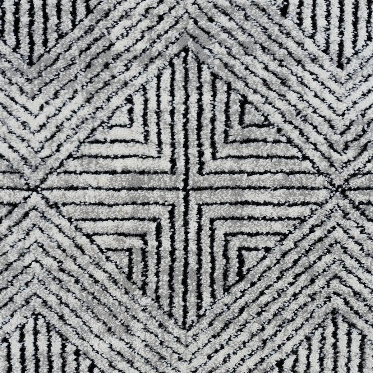 United Weavers Reserve La Luna Black Rug - close-up detail