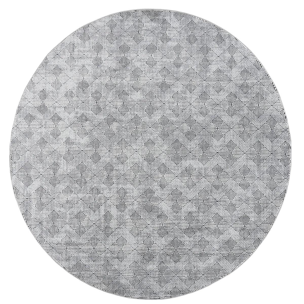 United Weavers Reserve La Luna Black Rug - round front view