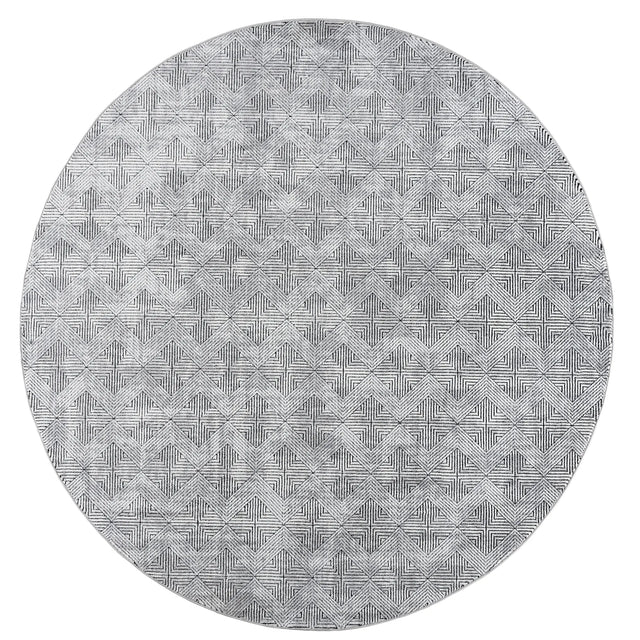 United Weavers Reserve La Luna Black Rug - round front view